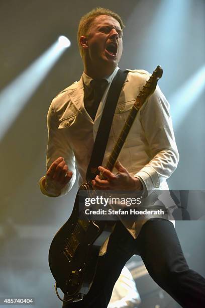 Nicholaus Arson ofThe Hives performs on stage at the Pure & Crafted Festival 2015 on August 29, 2015 in Berlin, Germany.