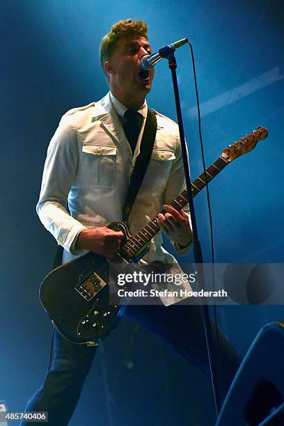 Nicholaus Arson ofThe Hives performs on stage at the Pure & Crafted Festival 2015 on August 29, 2015 in Berlin, Germany.