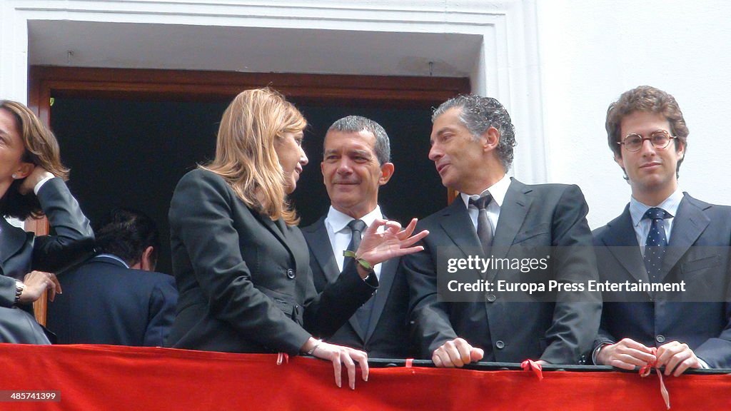 Antonio Banderas At Holy Week Celebration In Seville