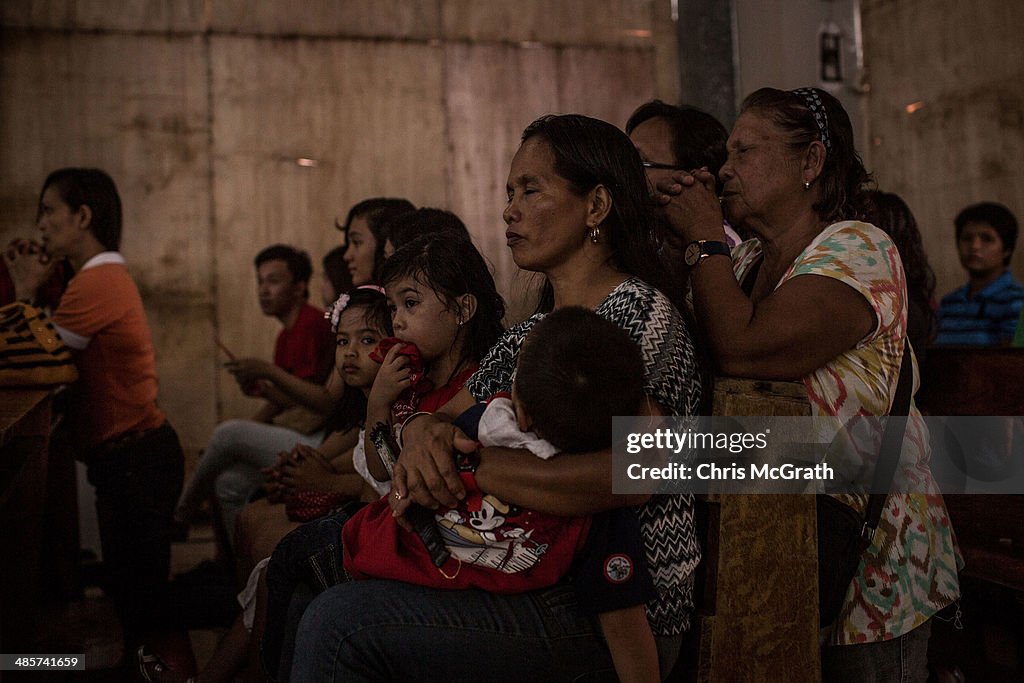 Tacloban's Typhoon Survivors Continue To Rebuild During Holy Week