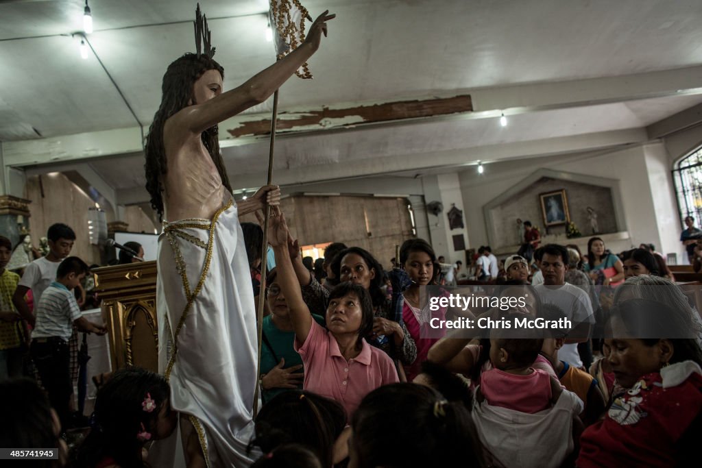 Tacloban's Typhoon Survivors Continue To Rebuild During Holy Week