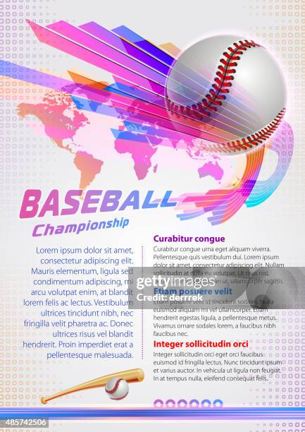 baseball - baseball poster stock illustrations