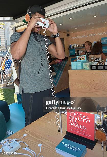 Professional basketball player D'Angelo Russell attends Birchbox Multi-City Tour Los Angeles on August 29, 2015 in Los Angeles, California.