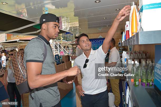 Professional basketball player D'Angelo Russell attends Birchbox Multi-City Tour Los Angeles on August 29, 2015 in Los Angeles, California.