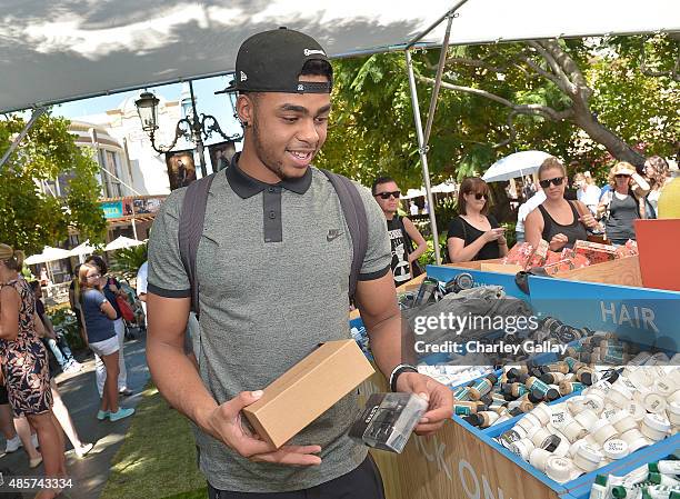 Professional basketball player D'Angelo Russell attends Birchbox Multi-City Tour Los Angeles on August 29, 2015 in Los Angeles, California.