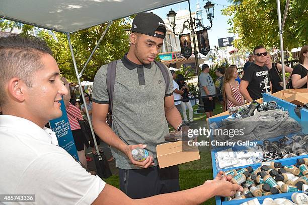 Professional basketball player D'Angelo Russell attends Birchbox Multi-City Tour Los Angeles on August 29, 2015 in Los Angeles, California.