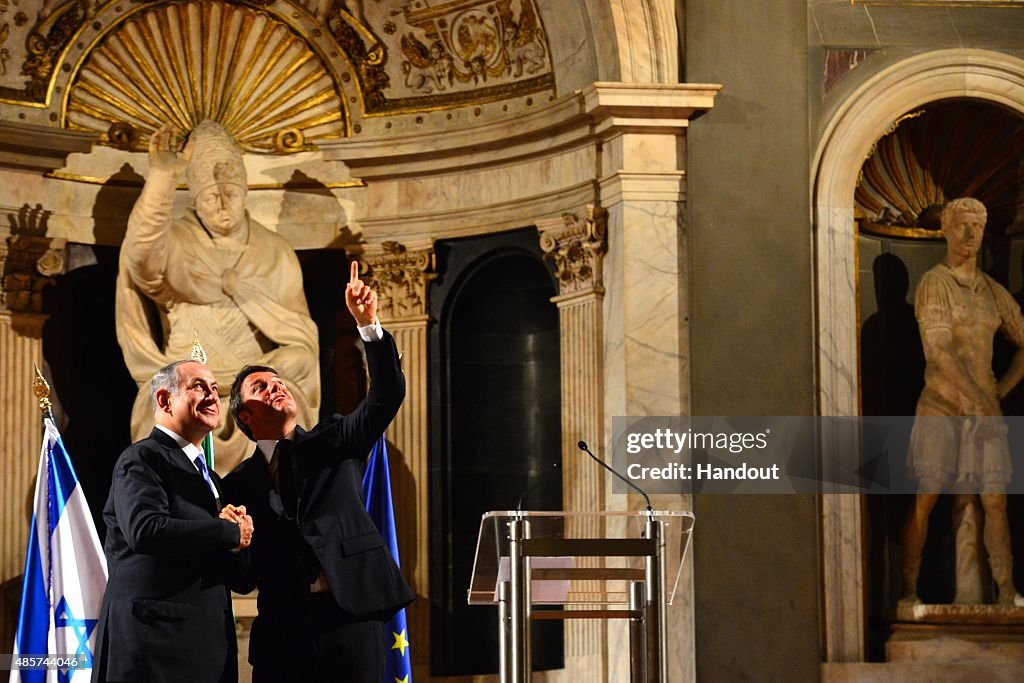 Isreali Prime Minister Benjamin Netanyahu Visits Italy