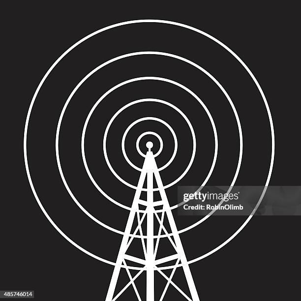 radiotowericon - antena stock-grafiken, -clipart, -cartoons und -symbole