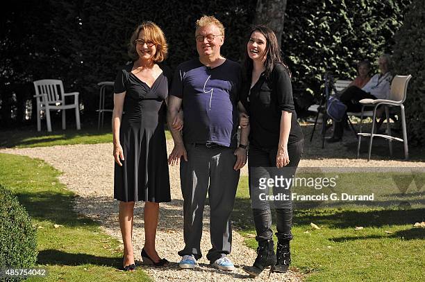Nathalie Baye, Dominique Besnehard and Beatrice Dalle attend the 8th Angouleme French-Speaking Film Festival on August 29, 2015 in Angouleme, France.