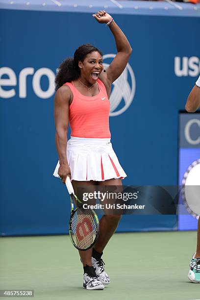 Serena Williams attends Arthur Ashe Kids Day 2015 at the US Open at USTA Billie Jean King National Tennis Center on August 29, 2015 in New York City.