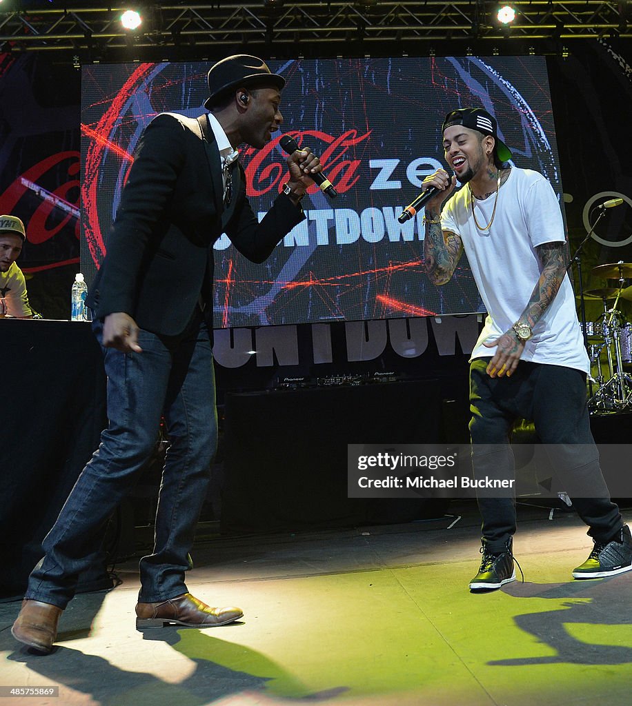 Aloe Blacc, David Correy And Wisin Perform At The FIFA World Cup Trophy Tour By Coca-Cola In Los Angeles