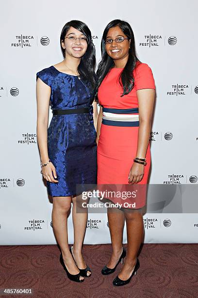 Producers Ketaki Shriram and Jhanvi Shriram attend the "True Son" Premiere - 2014 Tribeca Film Festival at Chelsea Bow Tie Cinemas on April 20, 2014...