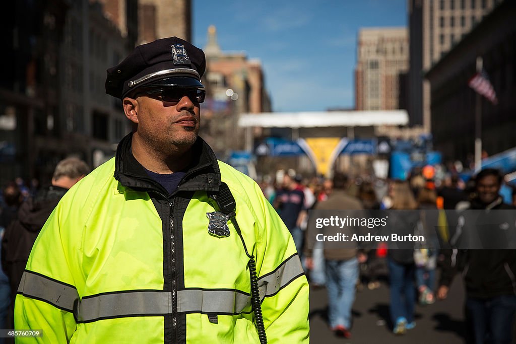 Boston Prepares For First Running Of Marathon After 2013 Terror Bombings