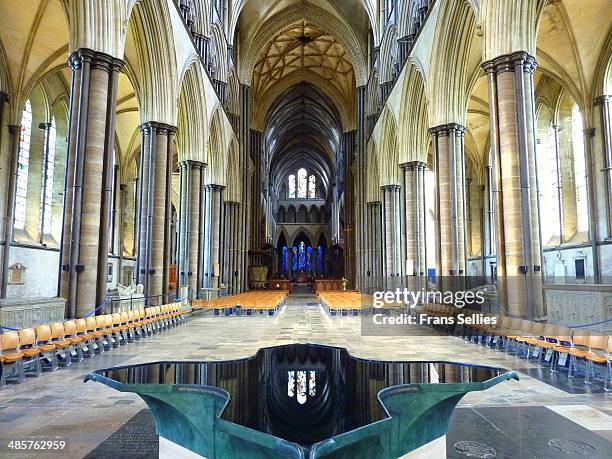 Interior Of Salisbury Cathedral, Stockfoto