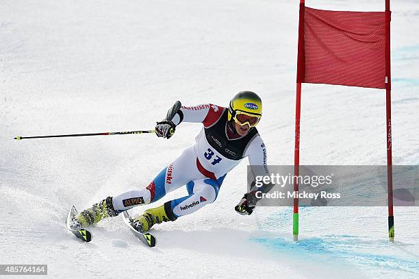 Simon Steimle of Switzerland competes in the Alpine Giant Slalom - FIS Australia New Zealand Cup during the Winter Games NZ at Coronet Peak on August...