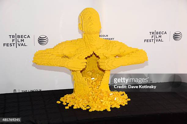 General view of atmosphere at the "Beyond the Brick: A LEGO Brickumentary" Premiere during the 2014 Tribeca Film Festival at the SVA Theater on April...