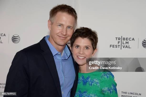 Director Daniel Junge and Erin Breeze attend the "Beyond the Brick: A LEGO Brickumentary" Premiere during the 2014 Tribeca Film Festival at the SVA...