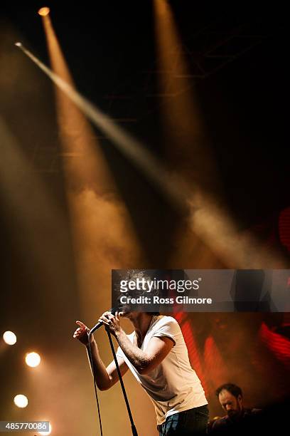 Paolo Nutini performs at Bellahouston Park on August 29, 2015 in Glasgow, Scotland.