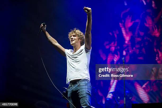 Paolo Nutini performs at Bellahouston Park on August 29, 2015 in Glasgow, Scotland.