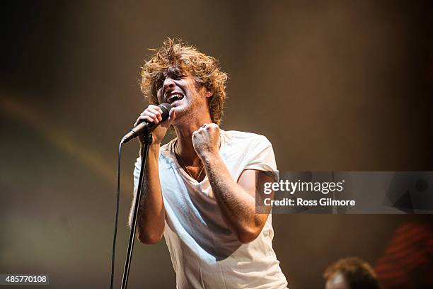 Paolo Nutini performs at Bellahouston Park on August 29, 2015 in Glasgow, Scotland.