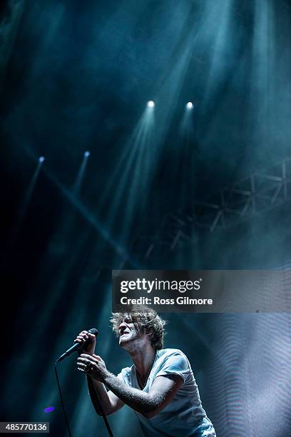 Paolo Nutini performs at Bellahouston Park on August 29, 2015 in Glasgow, Scotland.