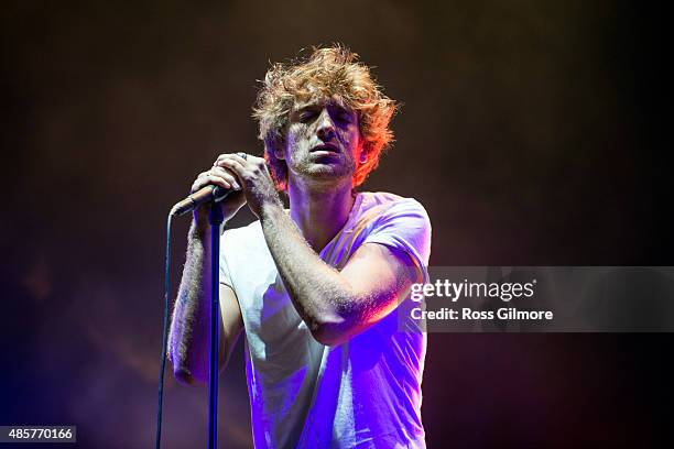 Paolo Nutini performs at Bellahouston Park on August 29, 2015 in Glasgow, Scotland.