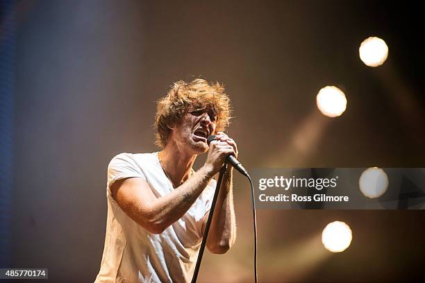 Paolo Nutini performs at Bellahouston Park on August 29, 2015 in Glasgow, Scotland.