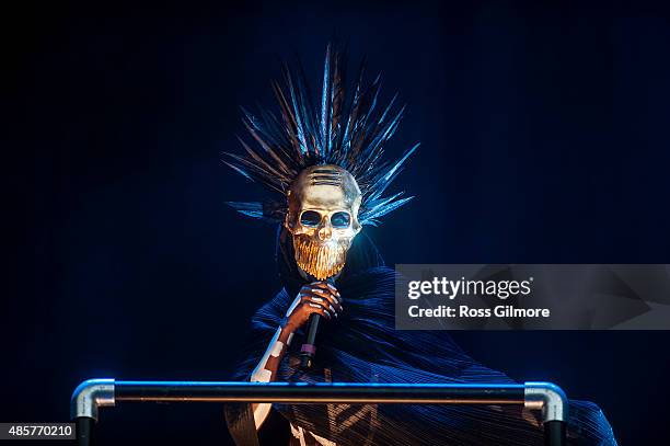 Grace Jones performs at Glasgow Summer Sessions at Bellahouston Park on August 29, 2015 in Glasgow, Scotland.