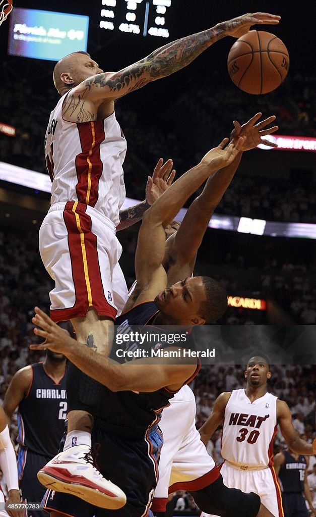 NBA: Bobcats v Heat Game 1
