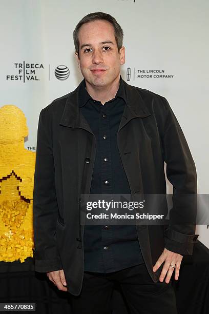 Filmmaker Kief Davidson attends the premiere of "Beyond the Brick: A LEGO Brickumentary" during the 2014 Tribeca Film Festival at SVA Theater on...