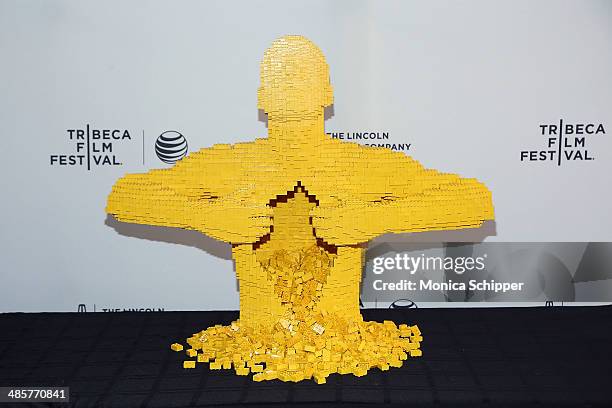 General view of atmosphere at the premiere of "Beyond the Brick: A LEGO Brickumentary" during the 2014 Tribeca Film Festival at SVA Theater on April...