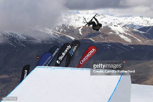 Andri Ragettli of Switzerland competes in the Snowboard & AFP Freeski Big Air Finals during the Winter Games NZ at Cardrona Alpine Resort on August...