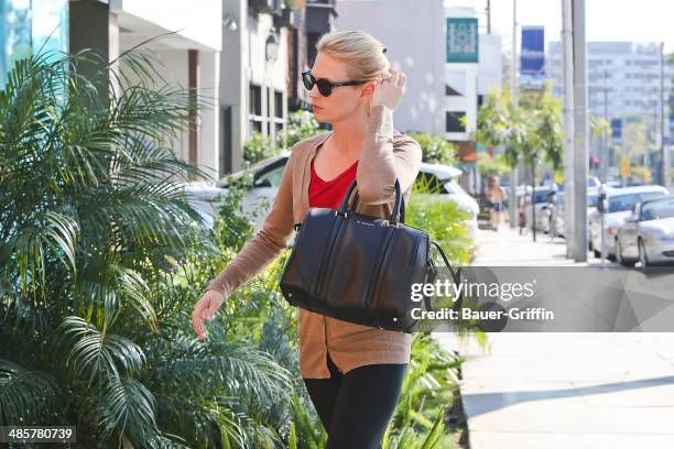 January Jones is seen in Beverly Hills on February 14, 2013 in Los Angeles, California.