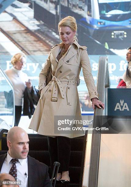 Katherine Heigl is seen at Los Angeles International Airport on February 14, 2013 in Los Angeles, California.