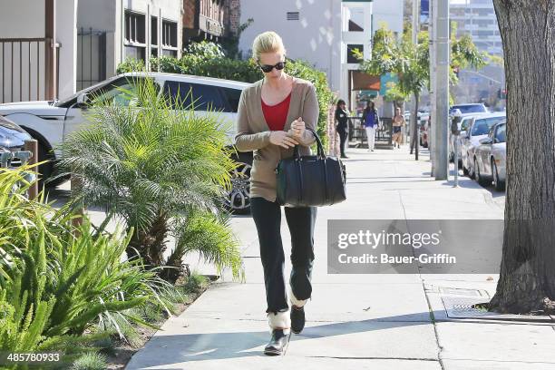 January Jones is seen in Beverly Hills on February 14, 2013 in Los Angeles, California.