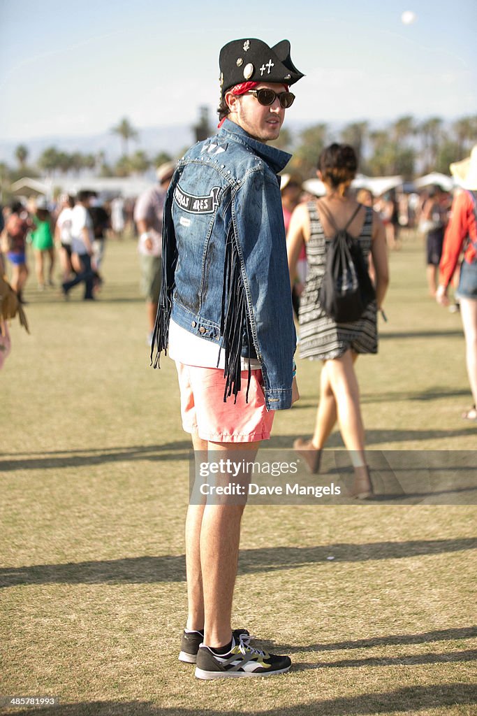 Festival Fashion At The 2014 Coachella Valley Music and Arts Festival - Weekend 2