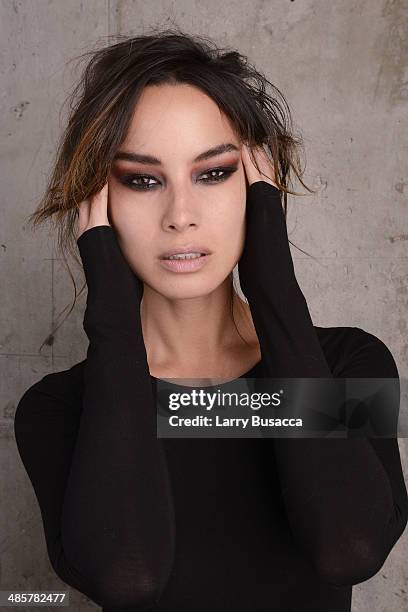 Actress Berenice Marlohe from "5 to 7" poses for the 2014 Tribeca Film Festival Getty Images Studio on April 19, 2014 in New York City.