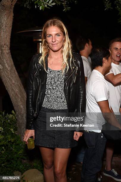 Stephanie Gilmore attends Kelly Slater, John Moore and Friends Celebrate the Launch of Outerknown at Private Residence on August 29, 2015 in Malibu,...