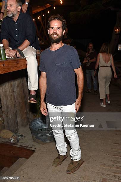 Jed Lind attends Kelly Slater, John Moore and Friends Celebrate the Launch of Outerknown at Private Residence on August 29, 2015 in Malibu,...