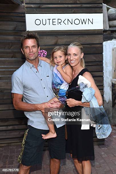 David Chokachi and Susan Chokachi attend Kelly Slater, John Moore and Friends Celebrate the Launch of Outerknown at Private Residence on August 29,...