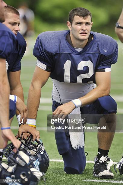 Photo by John Ewing/staff photographer -- Friday, August 12, 2011 -- University of Maine's football program hosts its annal media day at Orono....