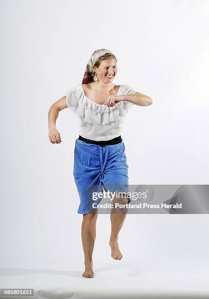 Gabe Souza/Staff Photographer: Photographed on Thursday, September 22, 2011 -- Features writer Shannon Bryan dresses up as Lucille Ball from the...