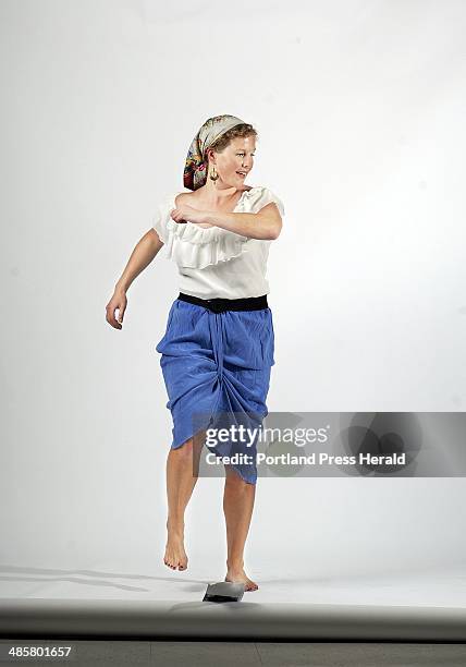 Gabe Souza/Staff Photographer: Photographed on Thursday, September 22, 2011 -- Features writer Shannon Bryan dresses up as Lucille Ball from the...