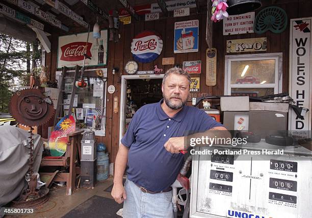 Gregory Rec/Staff Photographer: -- Mario Binette, who operates Champion Auto on Route 1 in Arundel was visited last week by Mike Wolfe and Frank...