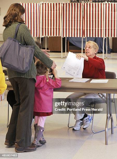 Photo by John Ewing/staff photographer -- Tuesday, May 10, 2011 -- Voters in Maine's District 7 had the opportunity to vote for the Senate seat left...