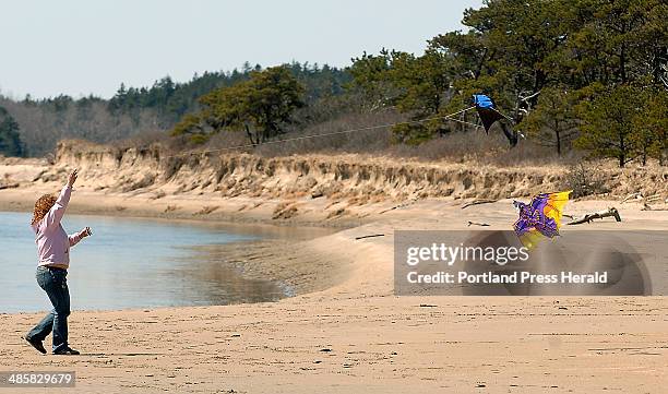 Gordon Chibroski/Staff Photographer. April 16, 2008. Popham Beach has dramatically changed over the past few years with erosion and movement of sand...