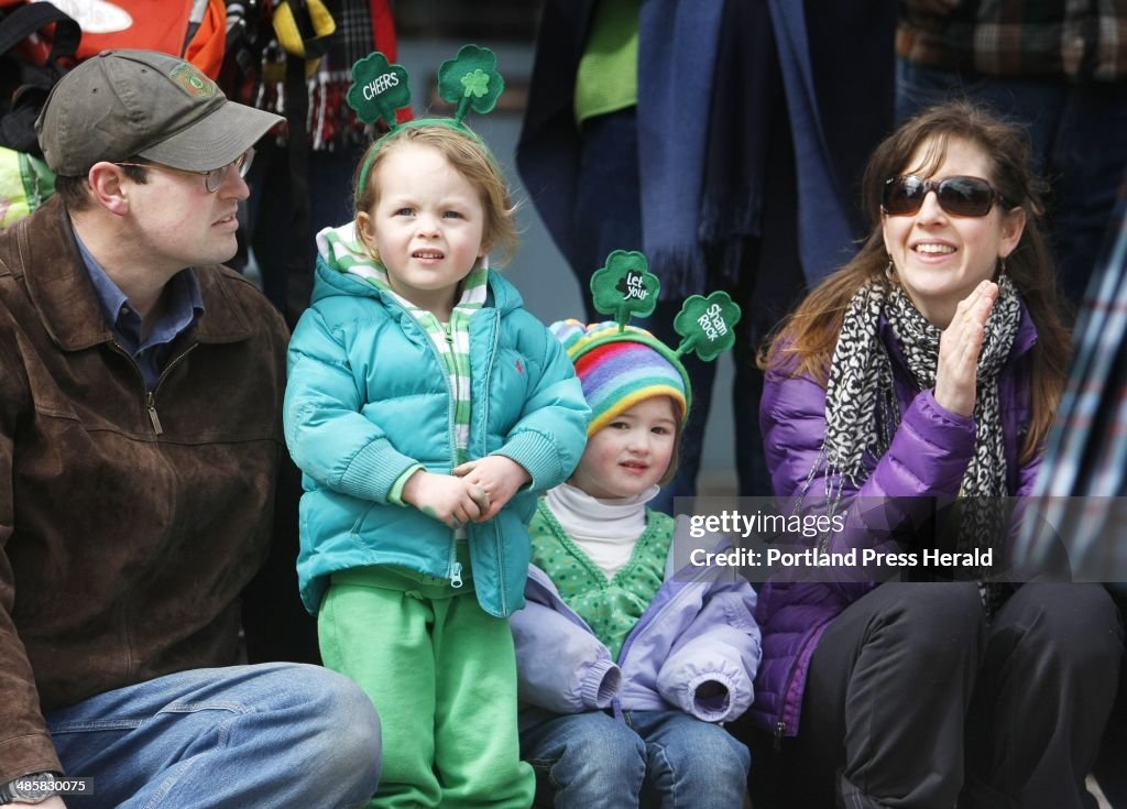 Kate Nicholson Kate Nicholson, far right, enjoys the Bath Blarney Days parade with ...