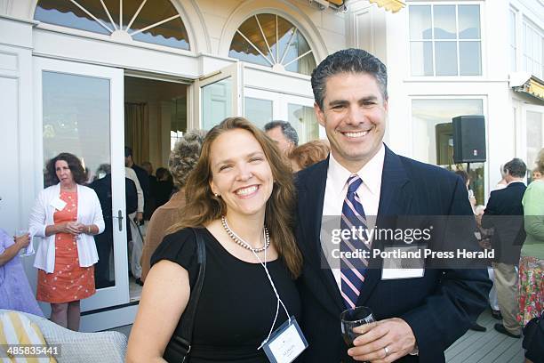 Avery Yale Kamila/Staff Writer: July 28, 2010: Alison Beeaker, of Portland, and her brother-in-law Ethan Strimling, former State Senator of Portland....