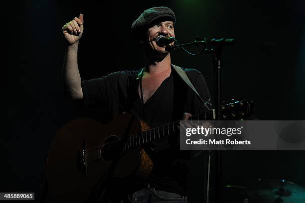 Foy Vance performs live for fans at the 2014 Byron Bay Bluesfest on April 21, 2014 in Byron Bay, Australia.