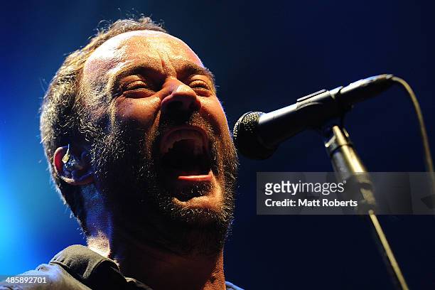 Dave Matthews of the Dave Matthews Band performs live for fans at the 2014 Byron Bay Bluesfest on April 21, 2014 in Byron Bay, Australia.